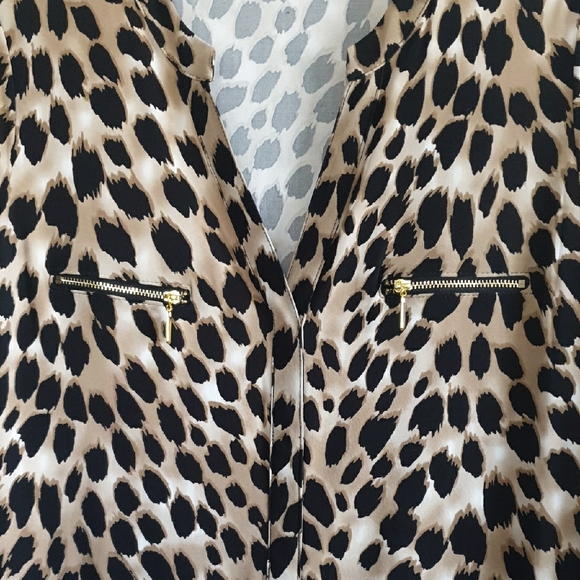 INC International Concepts Leopard Print Blouse - Picture 3 of 6